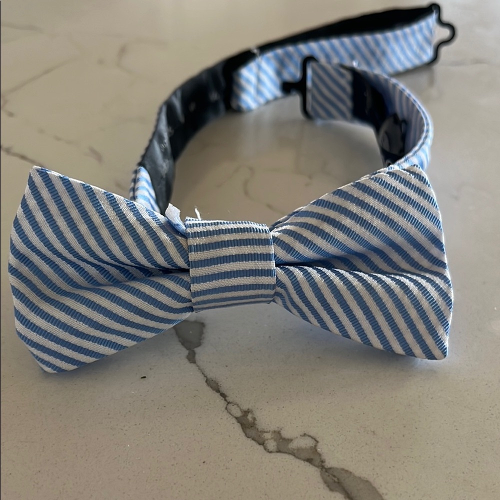 Seersucker bow tie